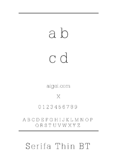 SERIFAT 字体（TTF 格式）软件下载｜英文字体资源
