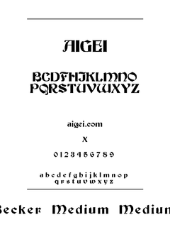 BECKER_M 字体下载｜平面设计创意字体资源
