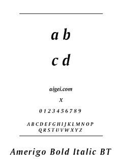 AMRIGOBI 字体下载｜英文字体设计工具