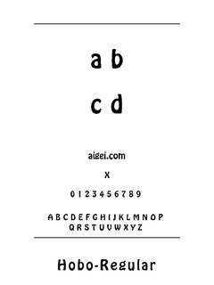 HoboStd 英文字体下载｜创意排版设计工具