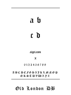 Old London 字体下载｜复古英文字体设计工具