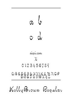 KellyBrown 字体下载｜英文字体设计工具