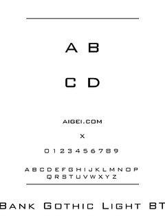 BNKGOTHL 字体下载｜创意设计排版资源