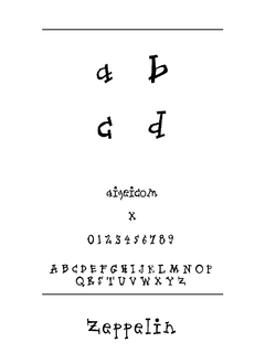 齐柏林飞船字体（ZEPPELIN.TTF）下载｜创意设计排版工具