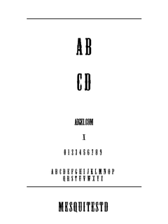 梅斯基特标准字体（MesquiteStd.otf）下载｜创意设计排版工具