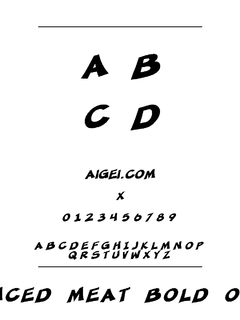 SF Minced Meat 字体下载｜设计排版创意工具