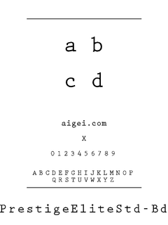 ​PrestigeEliteStd-Bd 字体下载｜英文字体设计资源