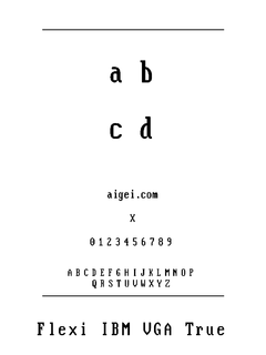 ​vga850_0 字体下载｜复古像素风格字体资源