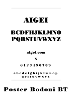 字体普斯特博登（PSTRBODN.TTF）下载｜平面设计必备资源