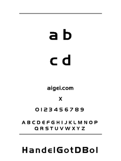 HANDGOTB 字体下载｜平面设计书法资源