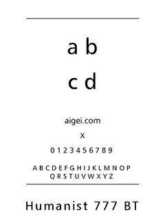HUM777N 字体下载｜平面设计必备字库