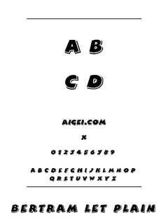 ​伯特拉曼字体（BERTRAMN.TTF）下载｜平面设计立体字库