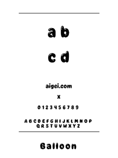 气球字体 下载｜创意设计字库资源