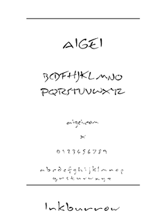 Inkburro 字体下载｜手写风格创意设计