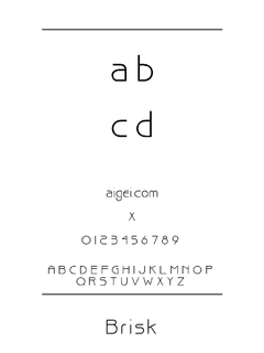 BRISKN 字体下载｜平面设计创意应用