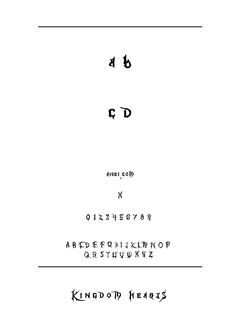 ​王国之心字体（Kingdom Hearts）下载｜游戏主题英文字体设计