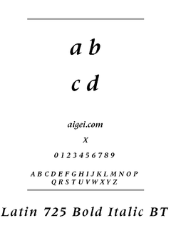 LAT725BI 字体下载｜专业英文字体设计应用