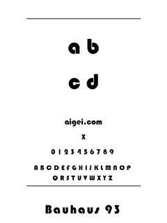 ​BAUHS93 字体下载｜平面设计常用资源