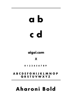 ahronbd 英文字体（ttf）下载｜设计创意应用