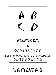 ​Samurai 字体下载｜创意设计英文字体资源