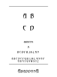 ​Abaddon 字体下载｜创意英文字体设计资源