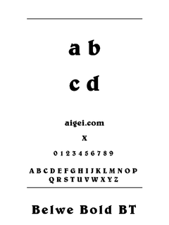 ​字体贝尔韦（BELWEB.TTF）下载｜创意设计排版工具