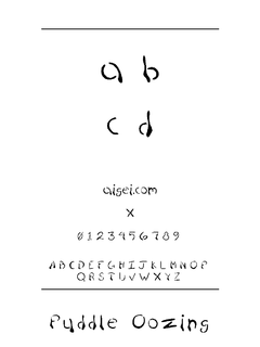 Puddle 字体下载｜创意英文字体设计资源