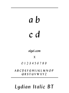 LYDIANI 字体下载｜英文字体设计与排版资源