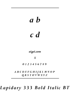 ​LAP333BI 字体下载｜平面设计创意英文字体