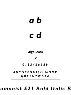 ​HUM521BI 字体下载｜设计排版资源