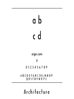 ​ARCHITRN 字体（TTF）下载｜平面设计排版资源