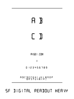 ​SF 数字读数重字体 下载｜数字化显示设计应用
