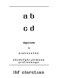 ​LHFClaretian 字体下载｜创意设计英文字体