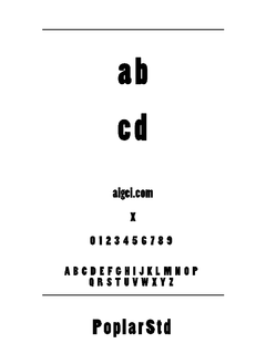 ​PoplarStd 英文字体下载｜平面设计资源应用