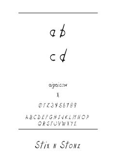 ​StixnStonz 英文字体下载｜平面设计资源
