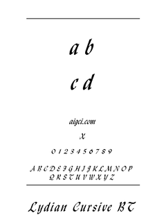 ​利迪亚诺夫（LYDIANV.TTF）字体下载｜设计排版必备资源