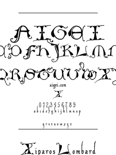 XIPAROS 字体下载｜英文字体设计应用