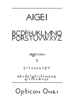 ​Opticon 英文字体下载｜设计应用资源