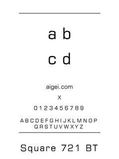 ​SQR721N 字体下载｜设计排版常用英文字体