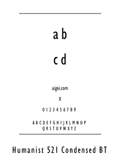 ​HUM521C 字体下载｜设计排版应用