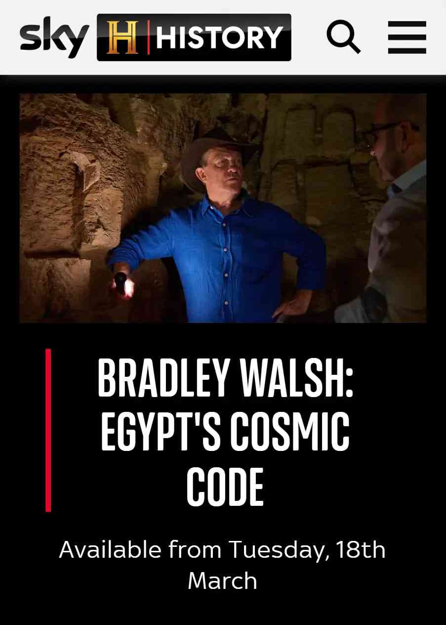 《观看布拉德利·沃尔什：埃及的宇宙密码》免费高清无广告在线播放|纪录·英国·2025